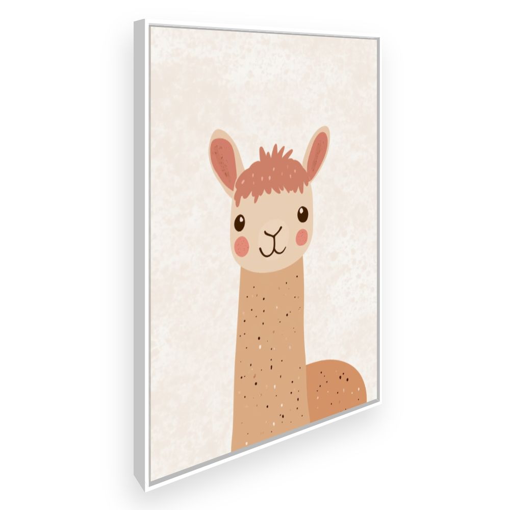 Tableau imprimé pour enfants 'Adorable lama illustré'