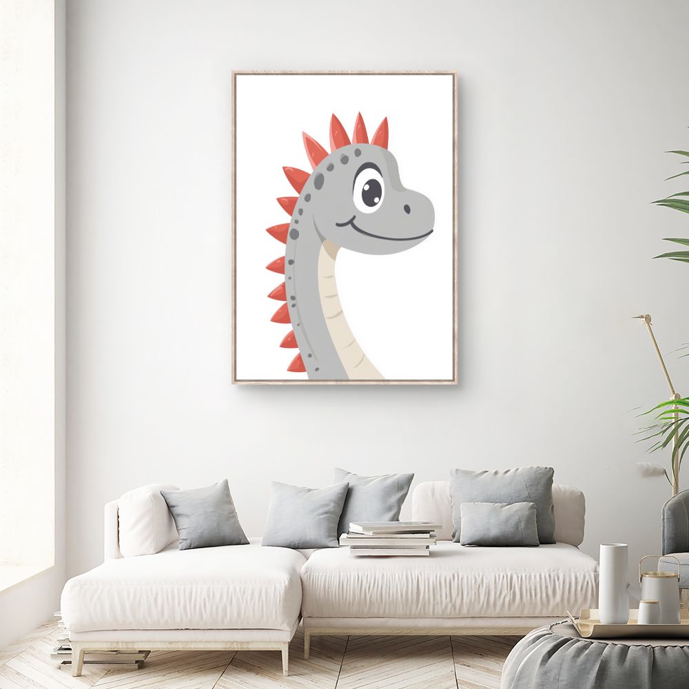 Tableau 'Dino joyeux'