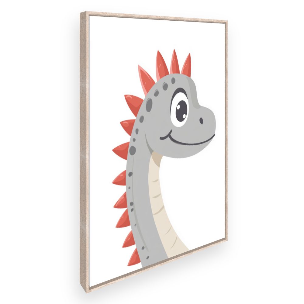 Tableau imprimé pour enfants 'Dino joyeux'