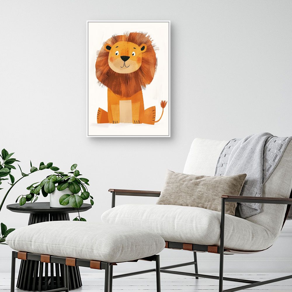 Tableau imprimé pour enfants 'Adorable lionceau'