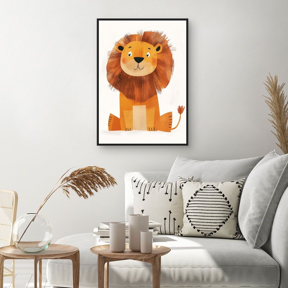 Tableau imprimé pour enfants 'Adorable lionceau'