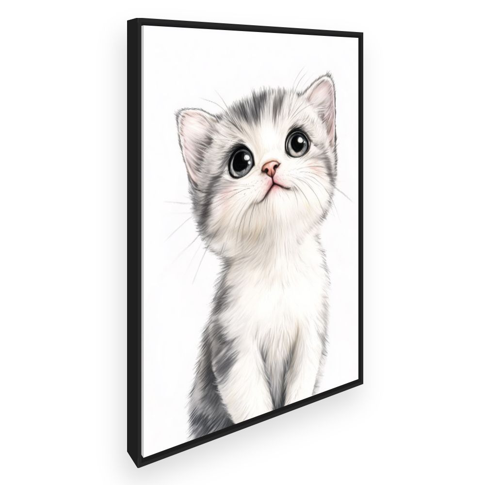 Tableau imprimé pour enfants 'Chaton adorable'