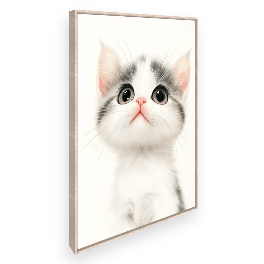 Tableau imprimé pour enfants 'Chaton adorable'