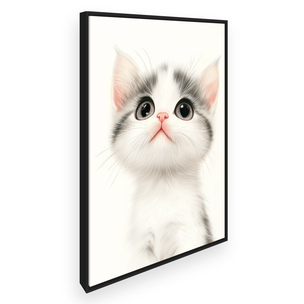 Tableau imprimé pour enfants 'Chaton adorable'