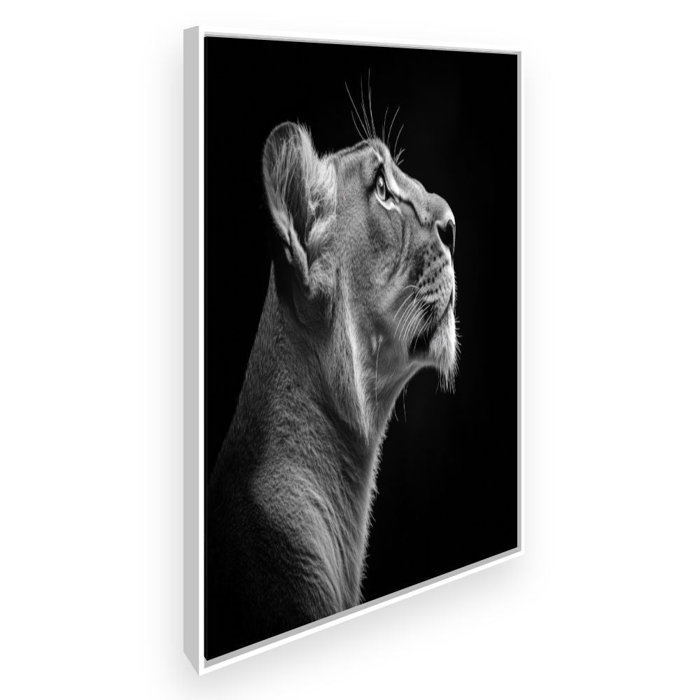 Toile Lion majestueux – toile cadre blanc (slide 2)
