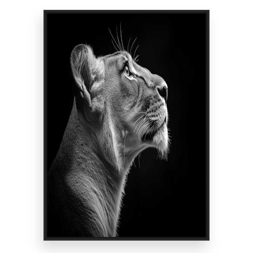 Toile Lion majestueux – toile cadre noir (slide 3)