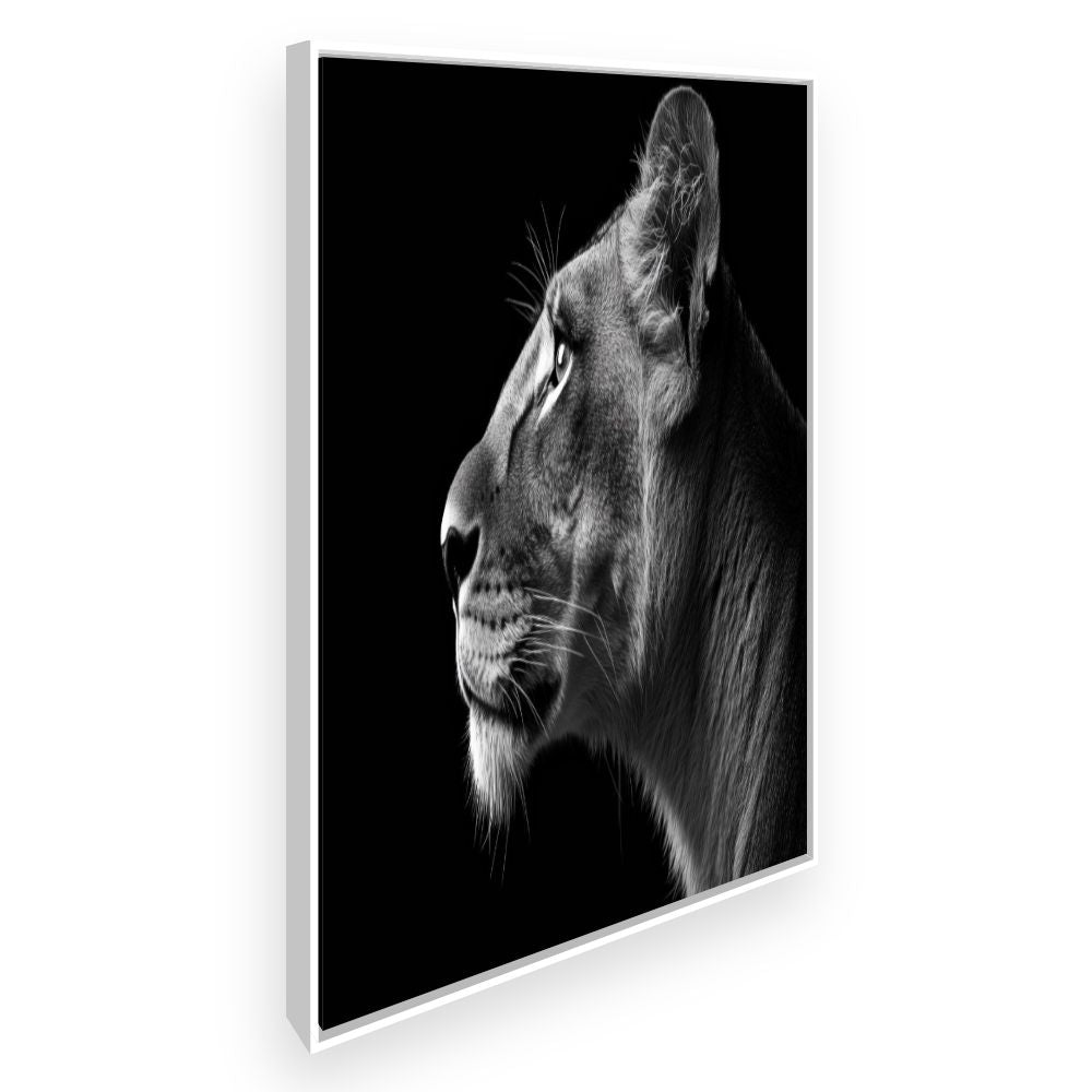 Toile Regard majestueux – toile cadre blanc (slide 2)