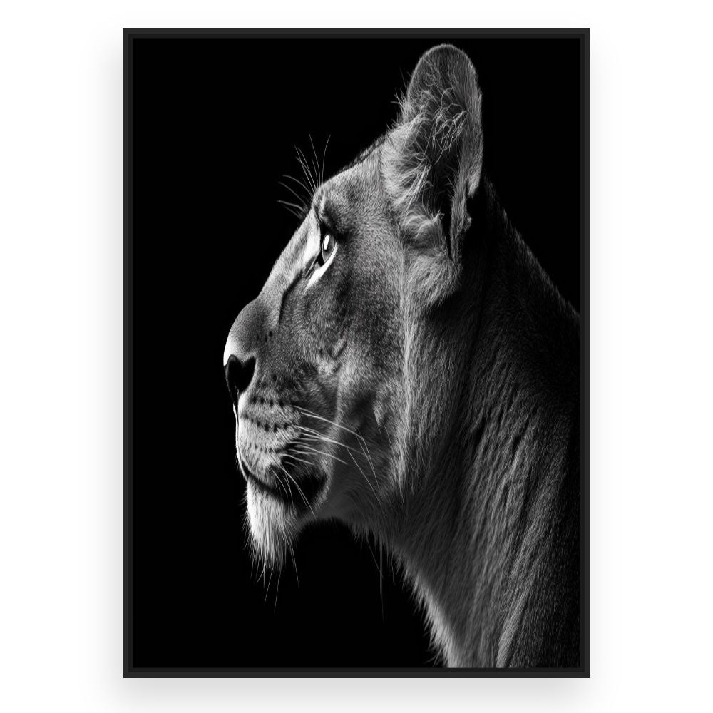 Toile Regard majestueux – toile cadre noir (slide 3)