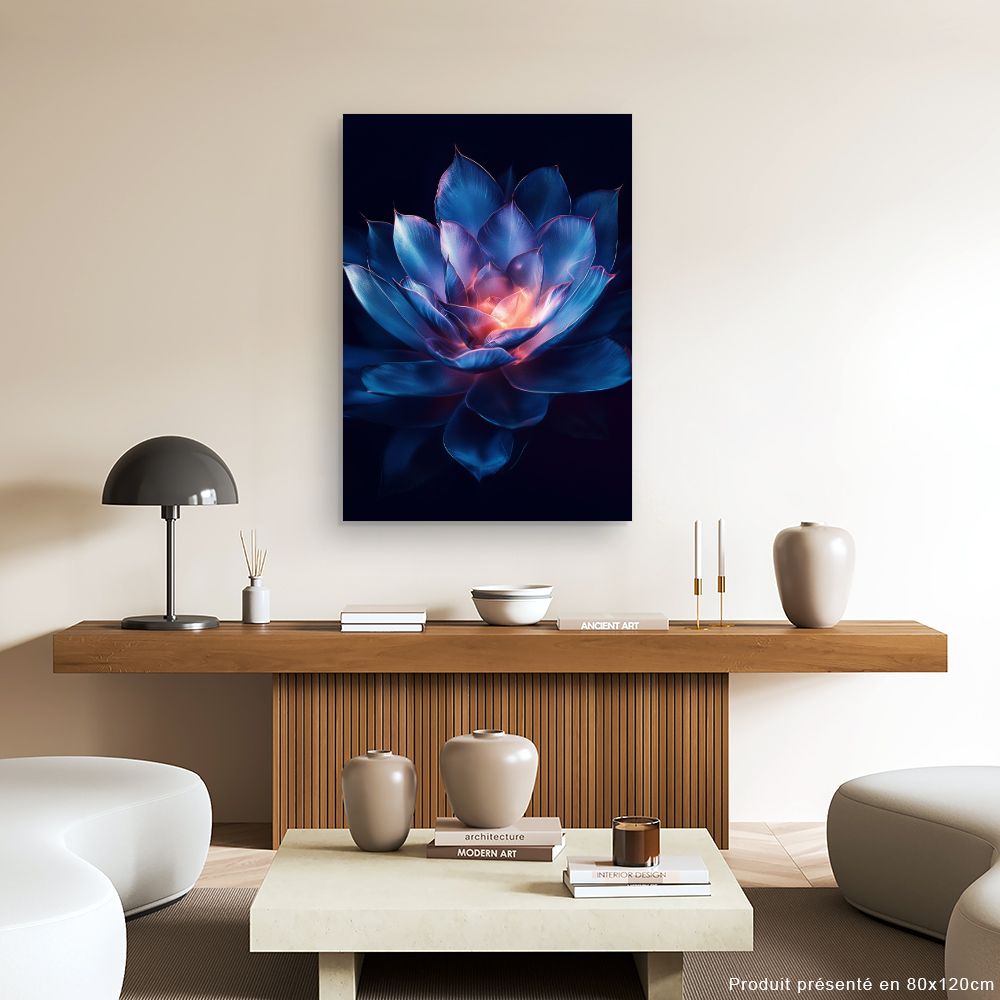 Toile "Fleur lumineuse"