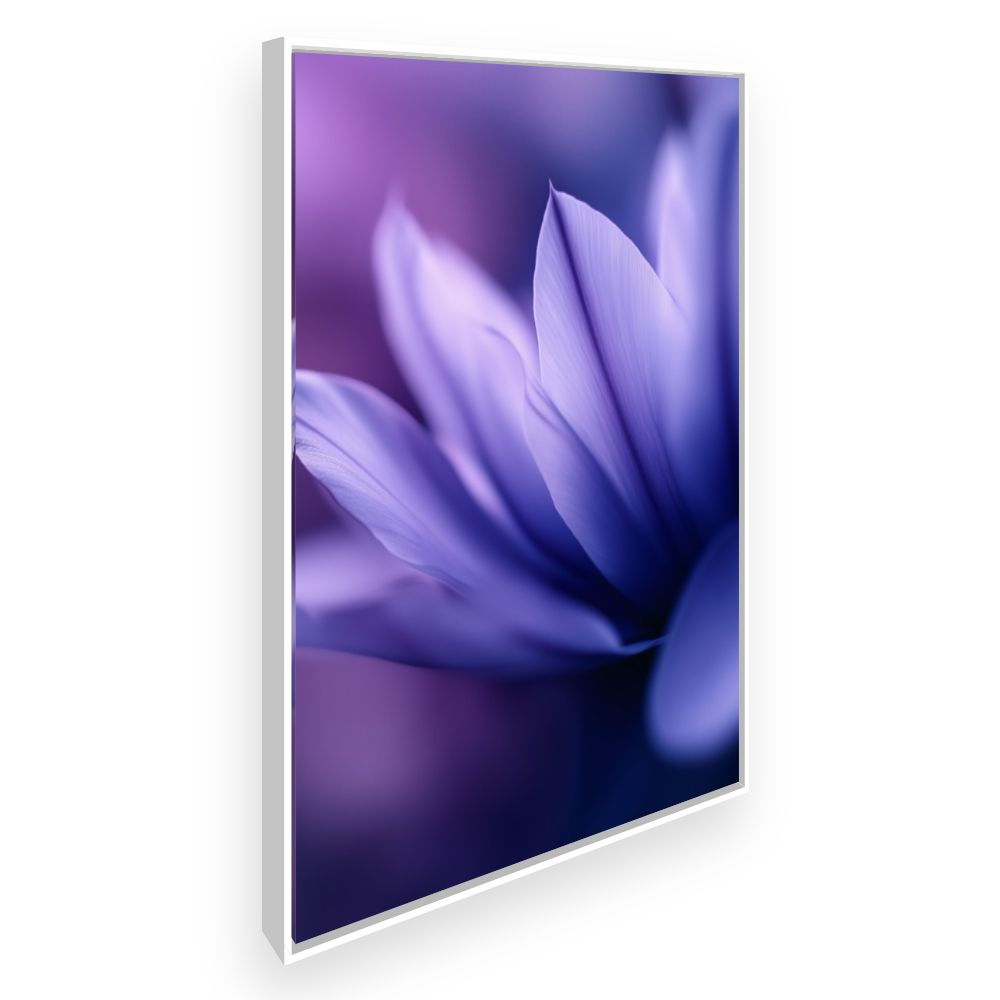 Toile Pétales mystiques – toile cadre blanc (slide 2)