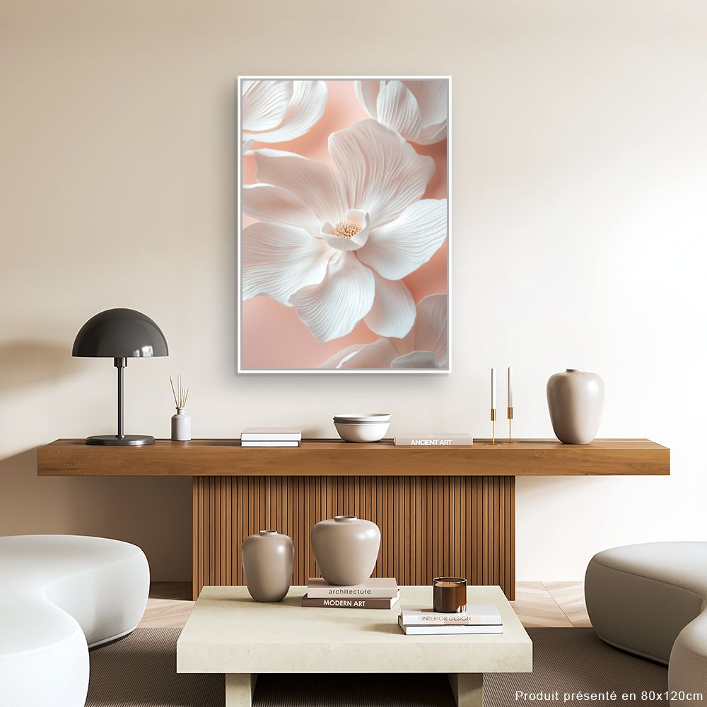 Toile "Fleurs délicates"