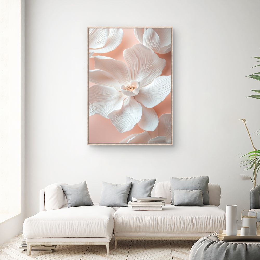 Toile "Fleurs délicates"