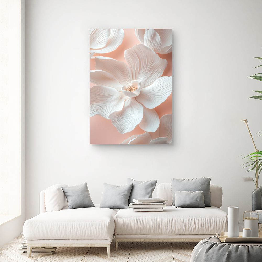 Toile "Fleurs délicates"