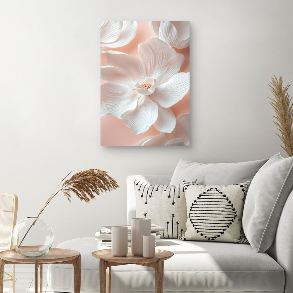 Toile "Fleurs délicates"
