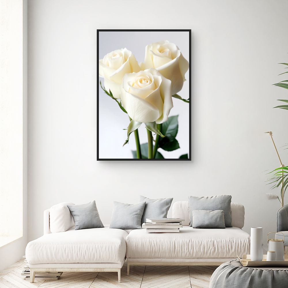 Toile "Roses élégantes"