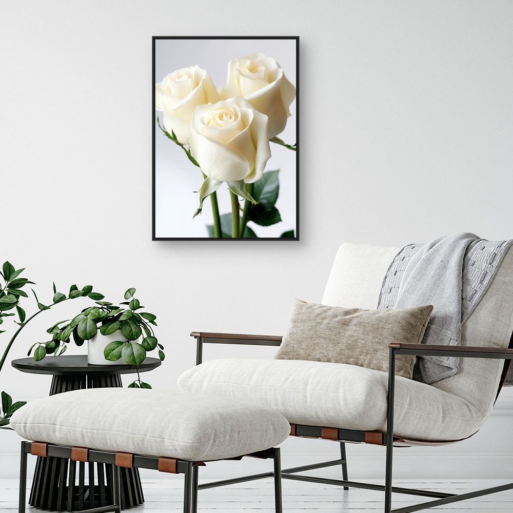 Toile "Roses élégantes"