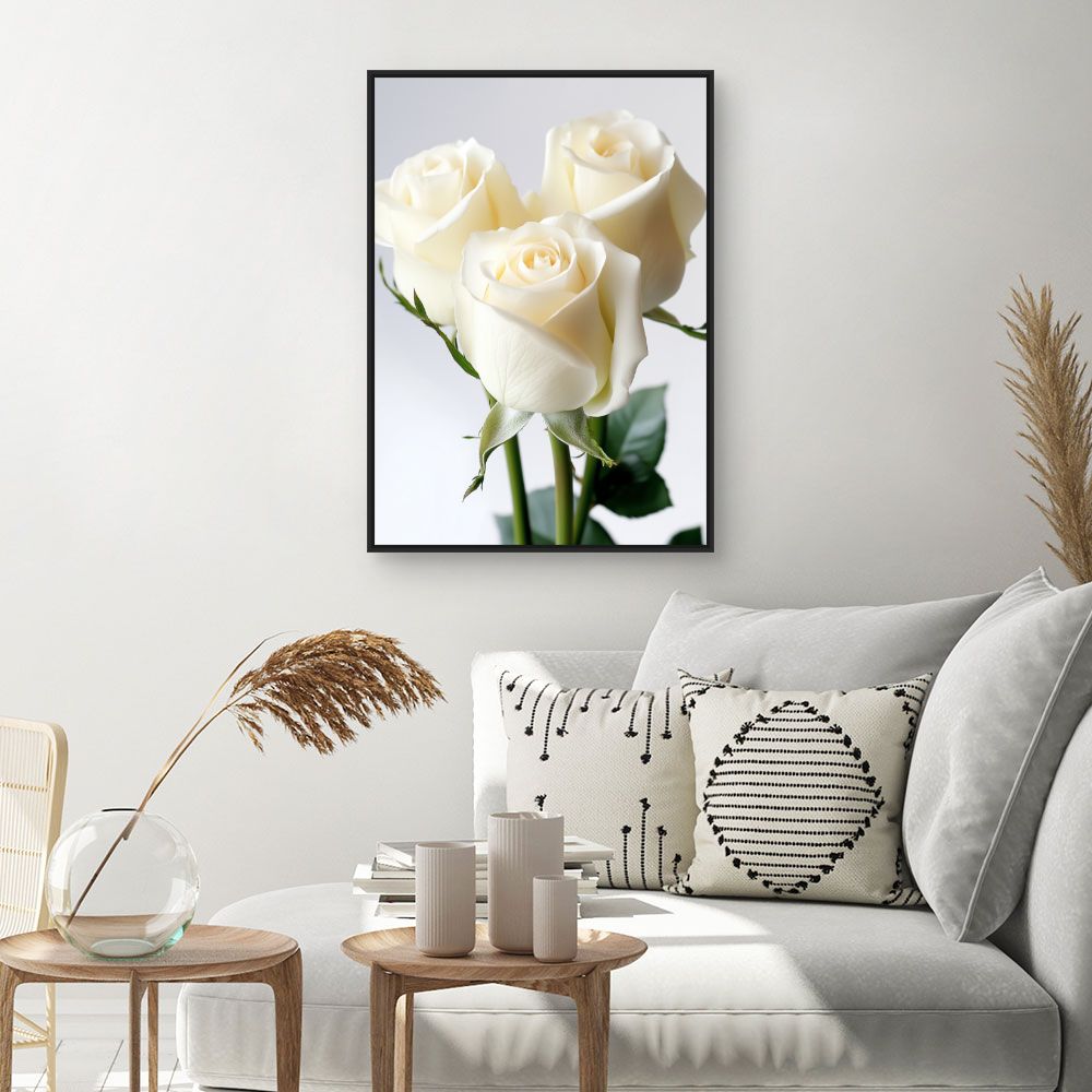 Toile "Roses élégantes"
