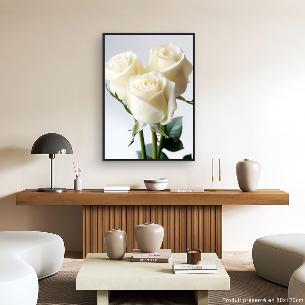Toile "Roses élégantes"