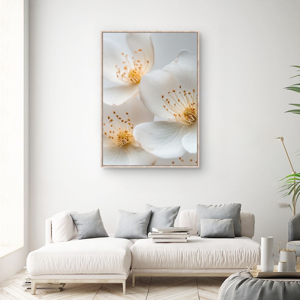 Toile "Fleurs délicates"