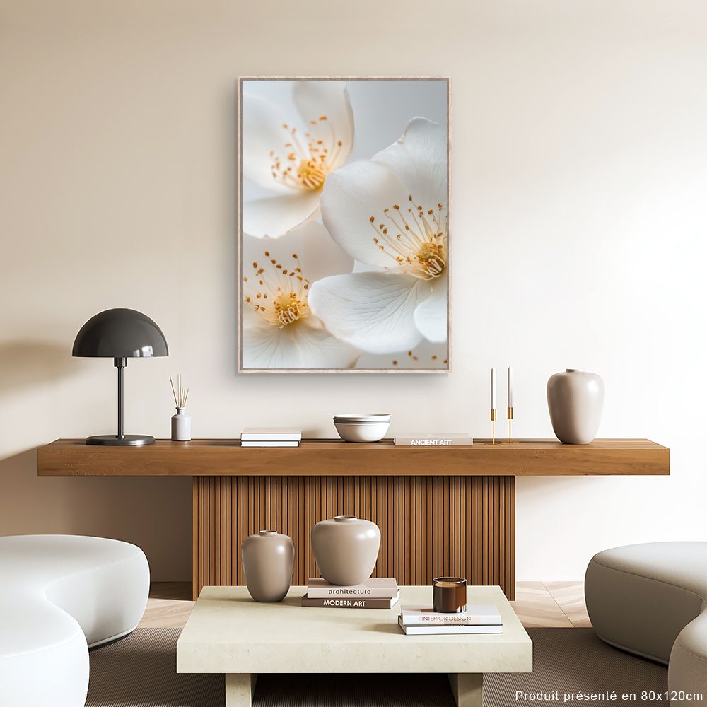 Toile "Fleurs délicates"