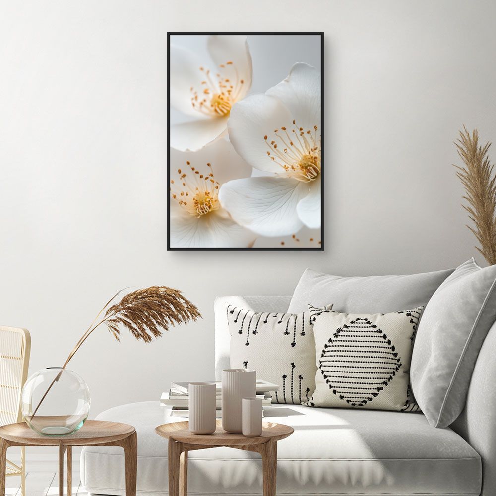 Toile "Fleurs délicates"