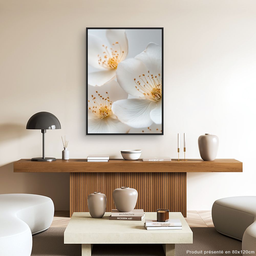 Toile "Fleurs délicates"