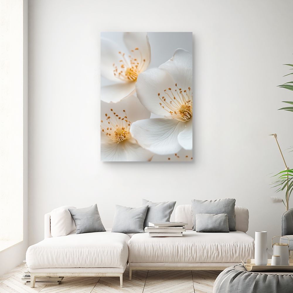 Toile "Fleurs délicates"