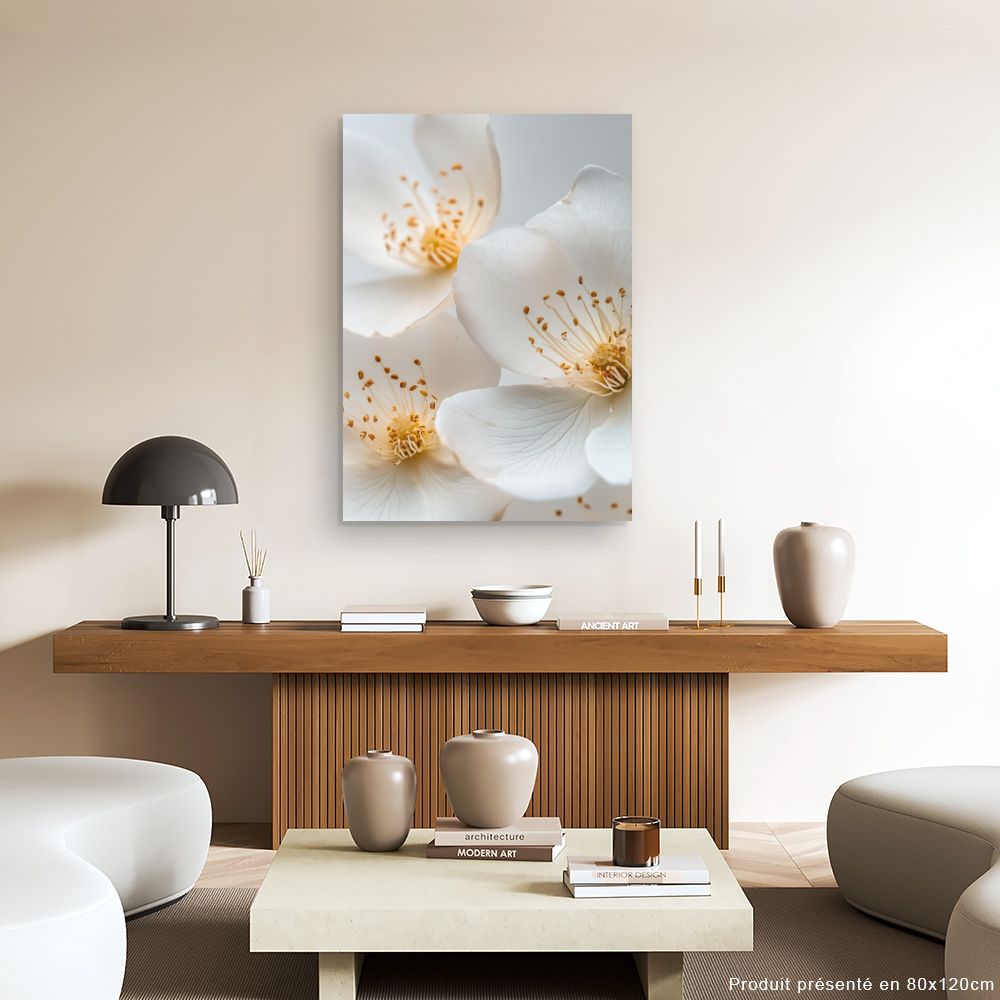 Toile "Fleurs délicates"