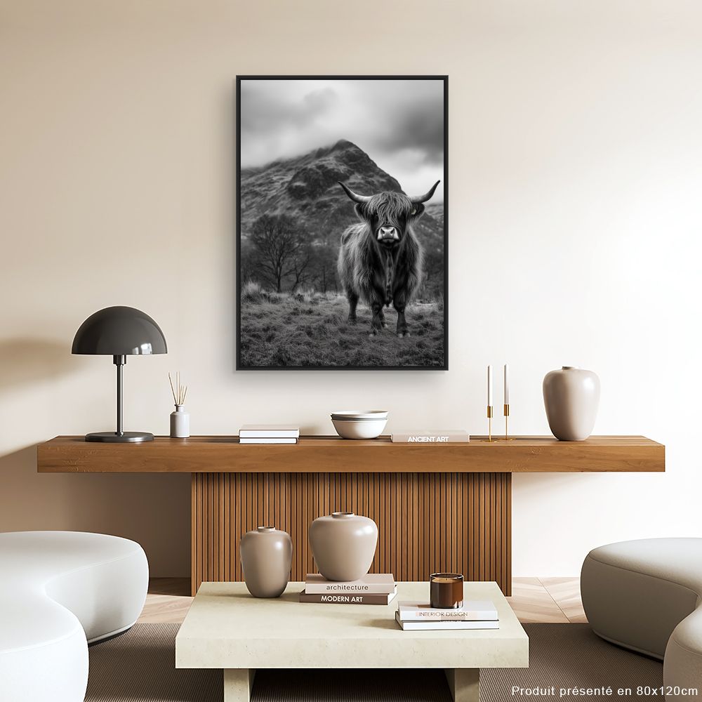 Toile "Bovin majestueux"