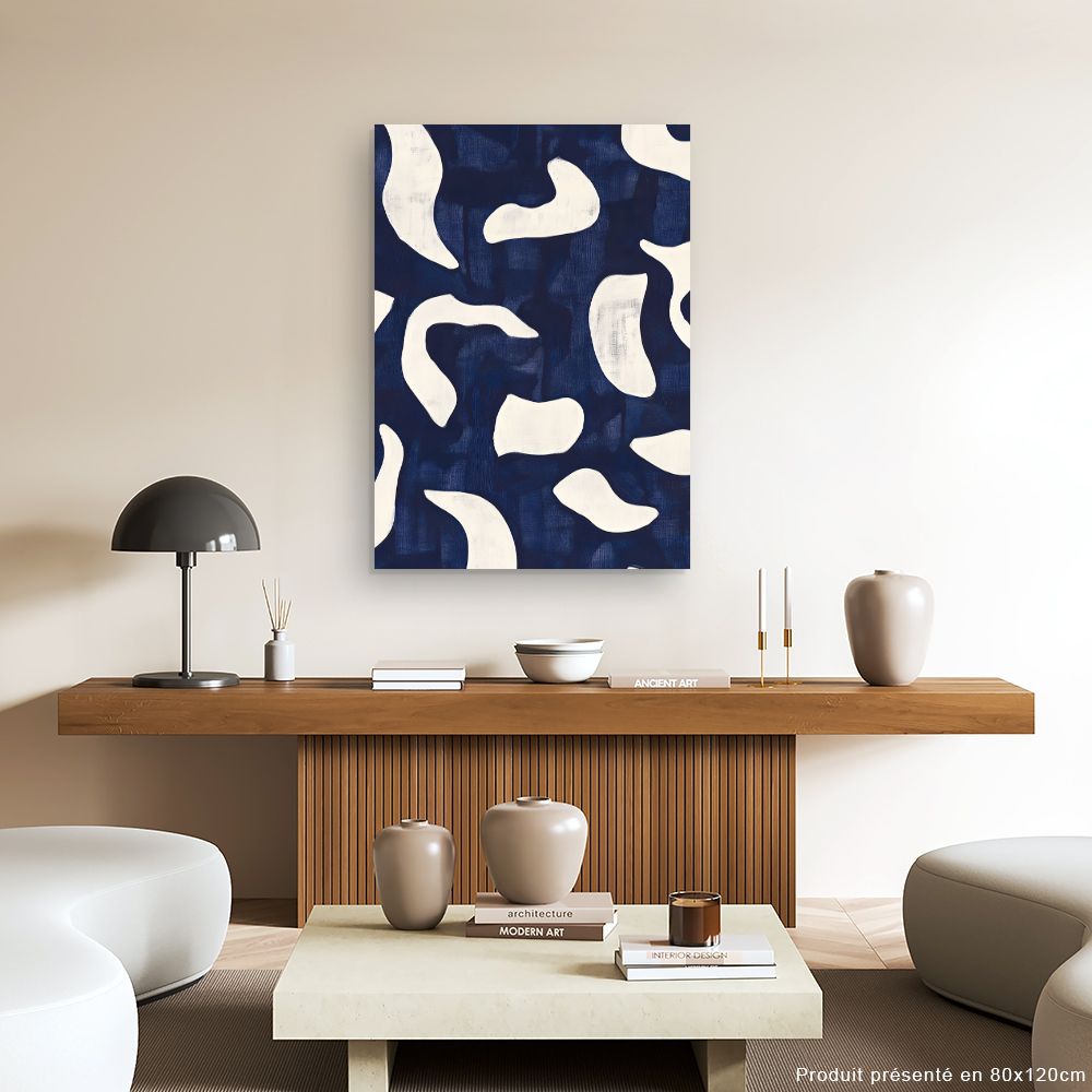 Toile "Formes abstraites fluides"