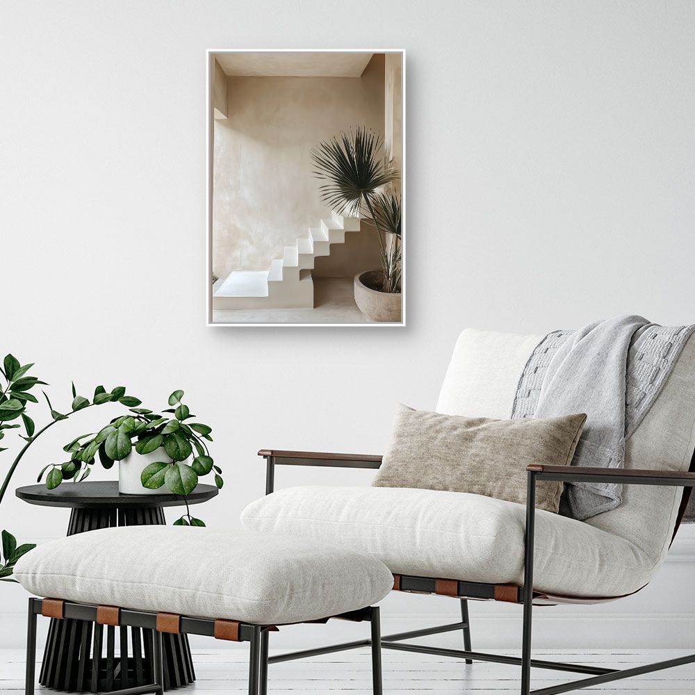 Toile "Escalier moderne épuré"