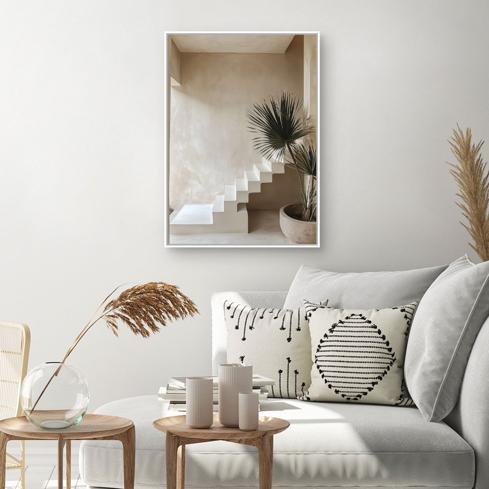 Toile "Escalier moderne épuré"