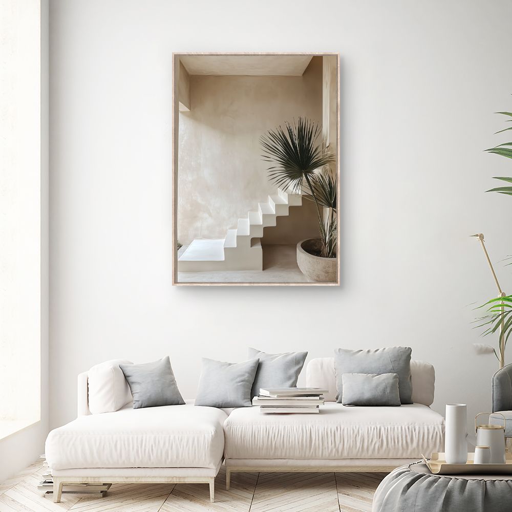 Toile "Escalier moderne épuré"