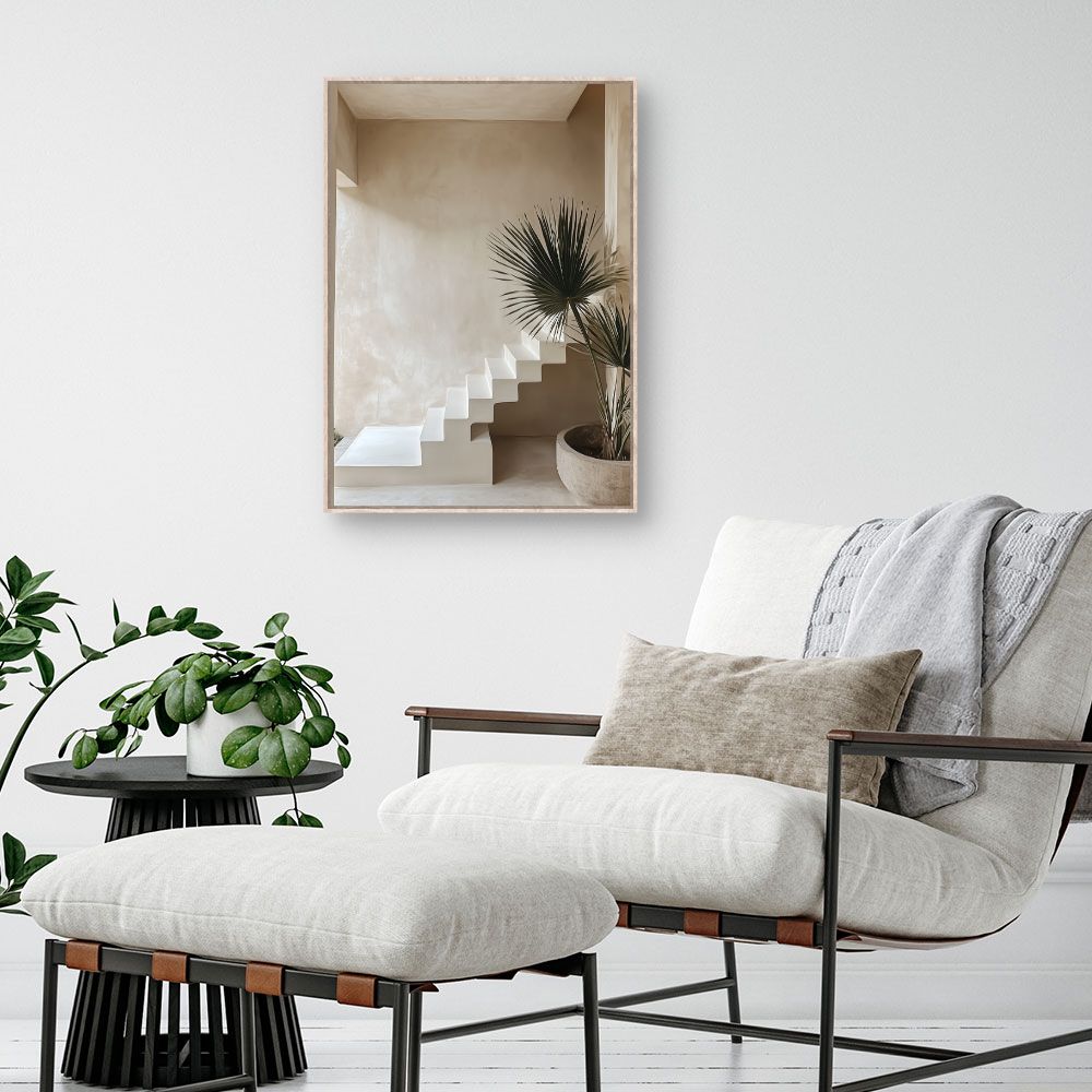 Toile "Escalier moderne épuré"