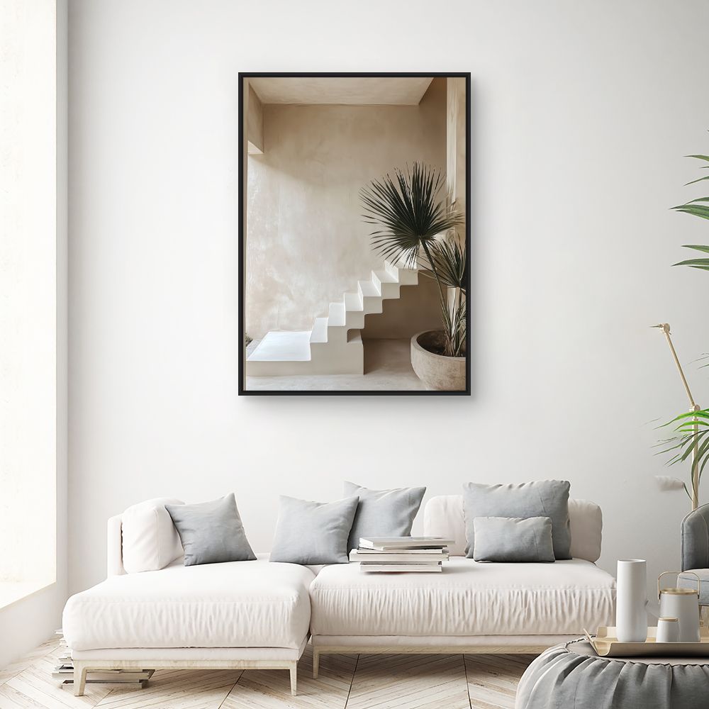 Toile "Escalier moderne épuré"