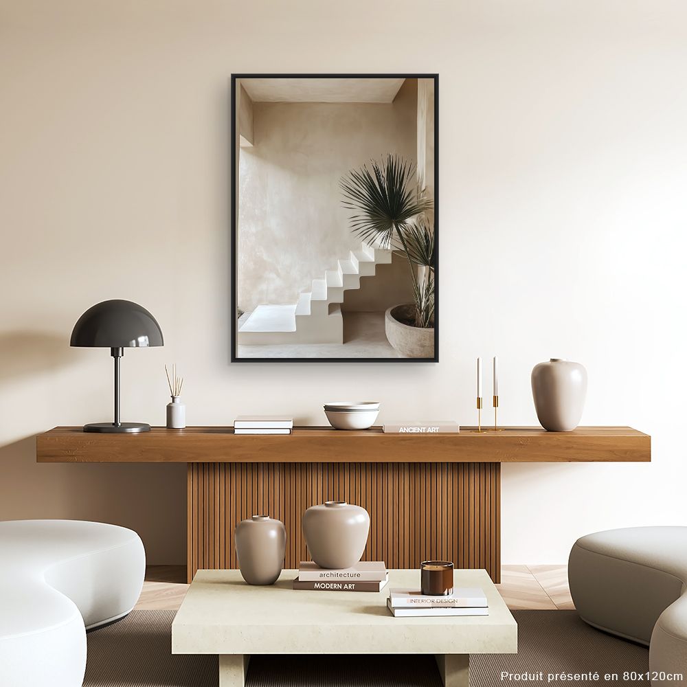 Toile "Escalier moderne épuré"