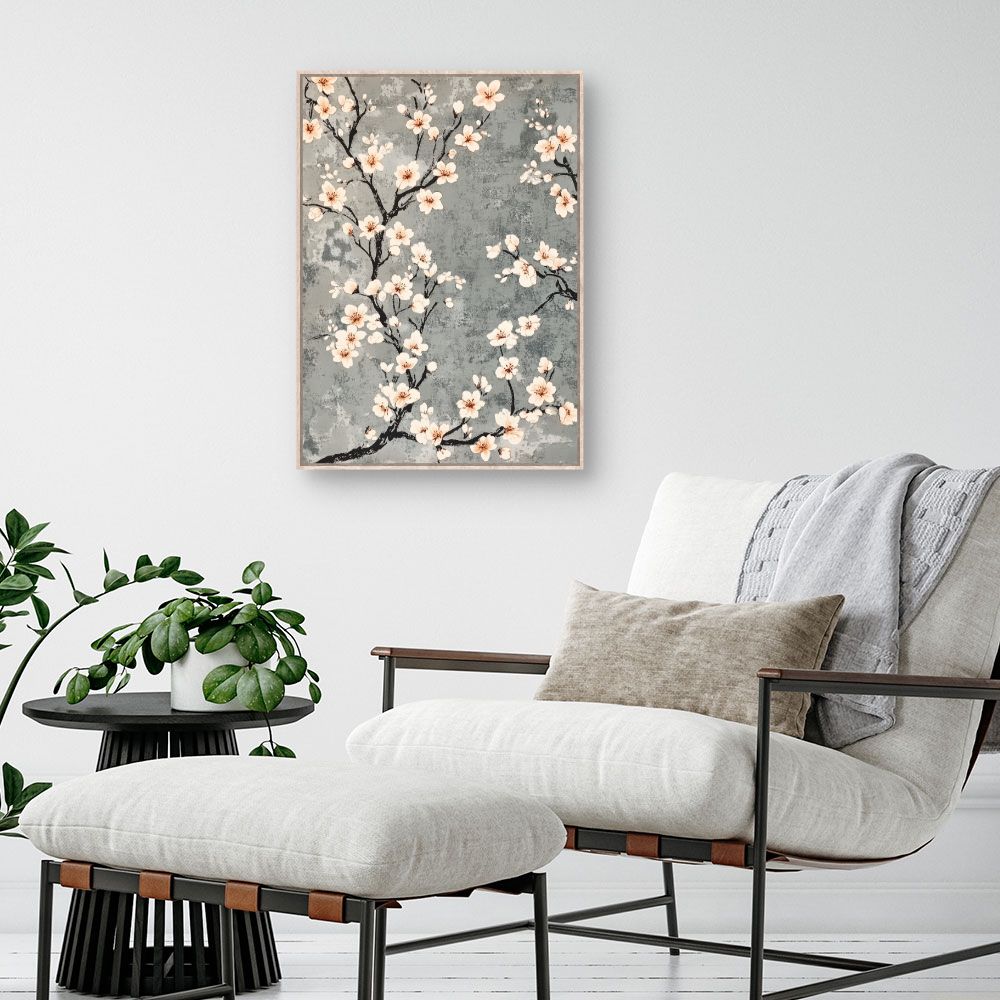Toile "Fleurs délicates"