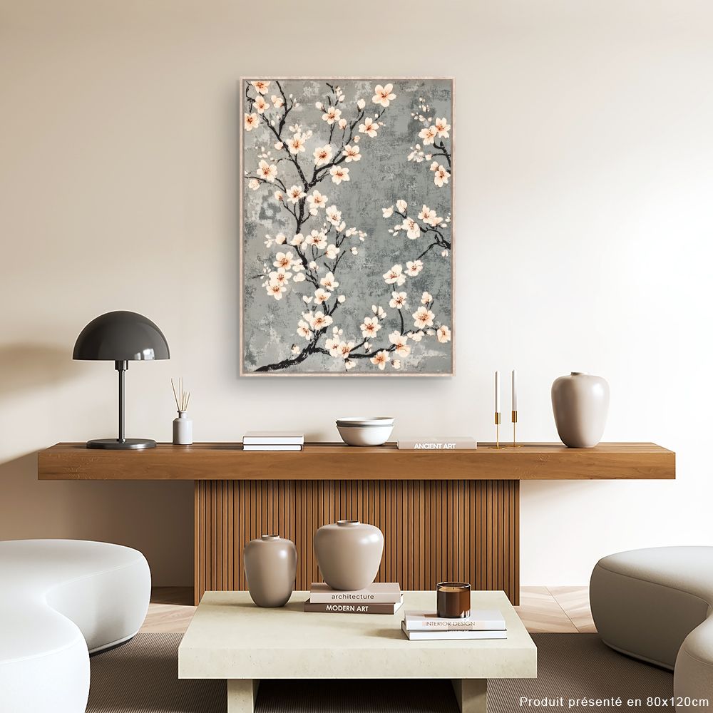 Toile "Fleurs délicates"