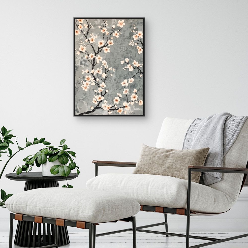 Toile "Fleurs délicates"