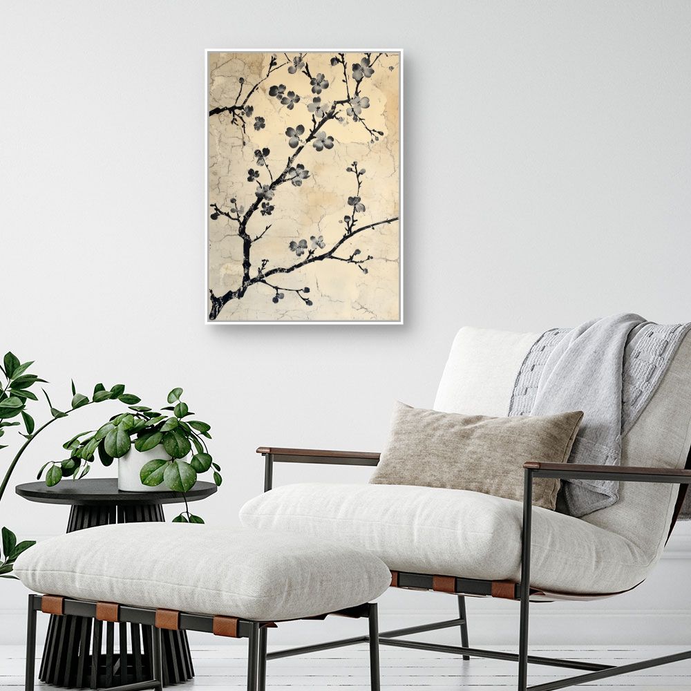 Toile "Fleurs délicates"