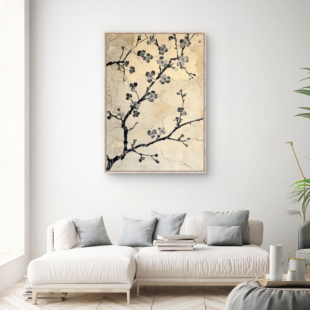 Toile "Fleurs délicates"