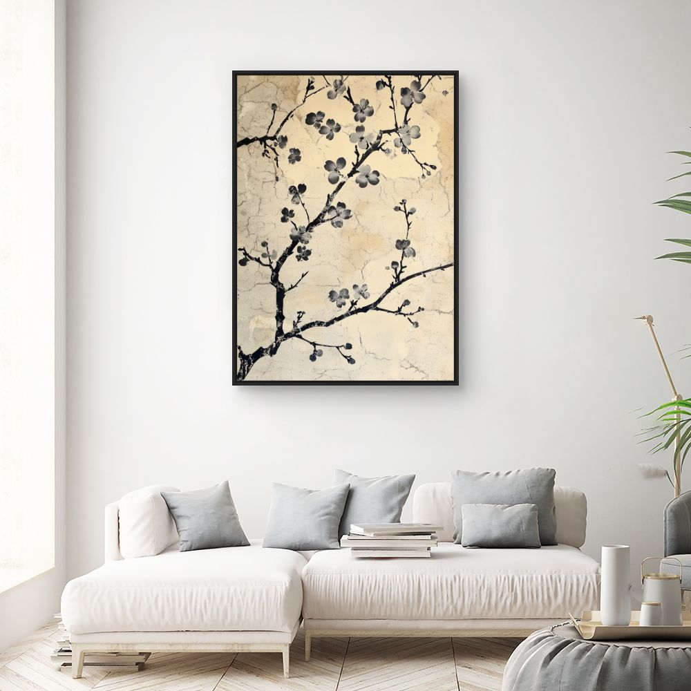 Toile "Fleurs délicates"