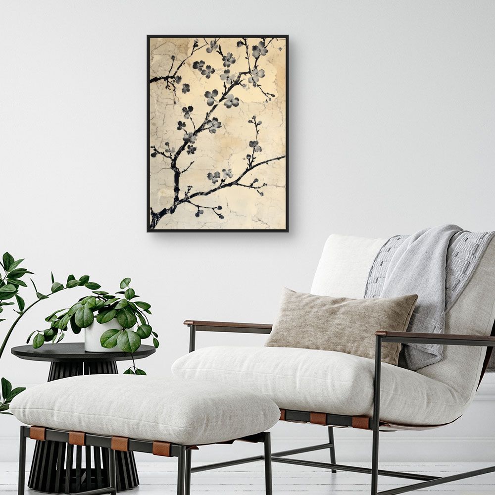 Toile "Fleurs délicates"