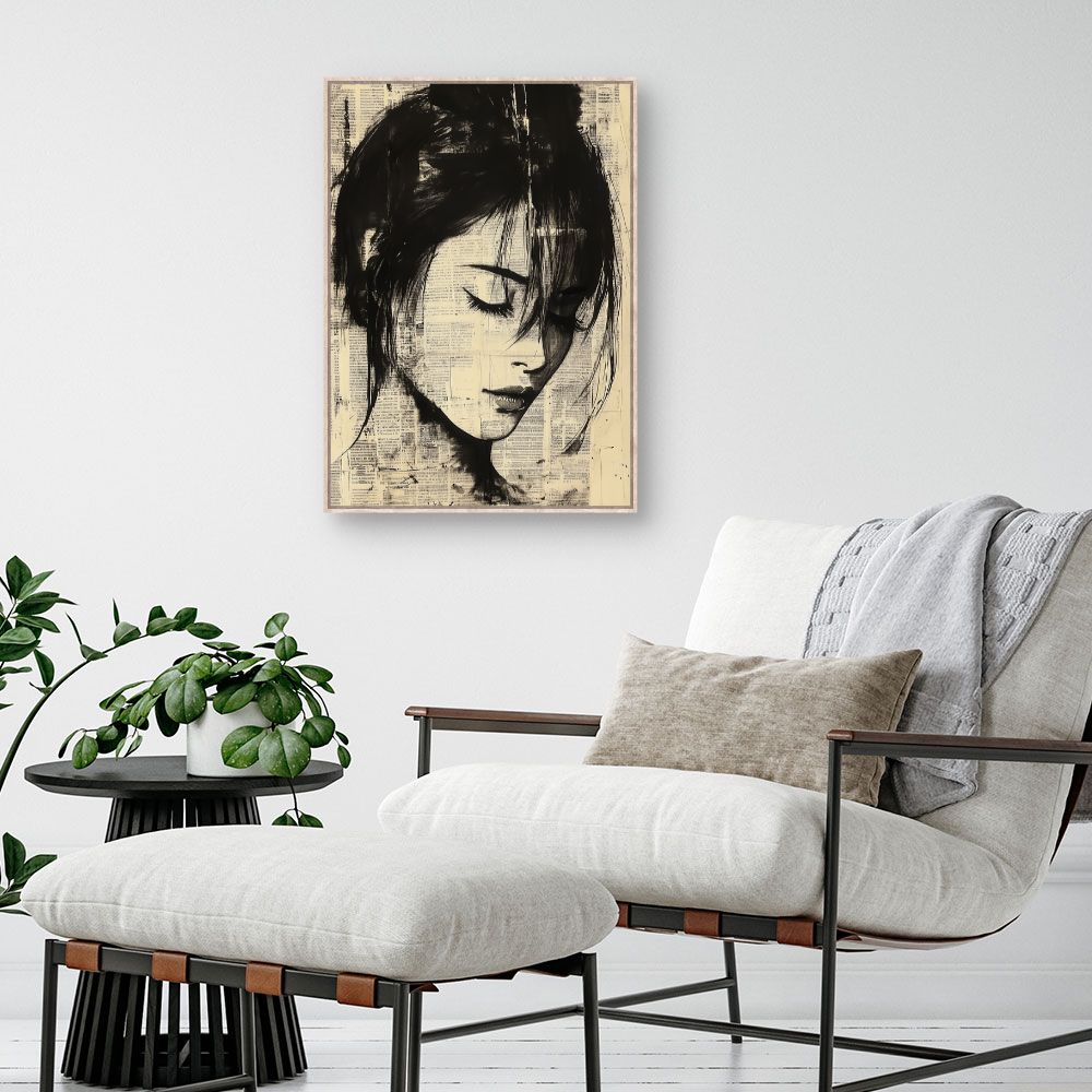 Toile "Portrait mystérieux"