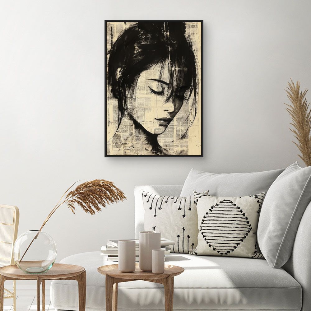 Toile "Portrait mystérieux"