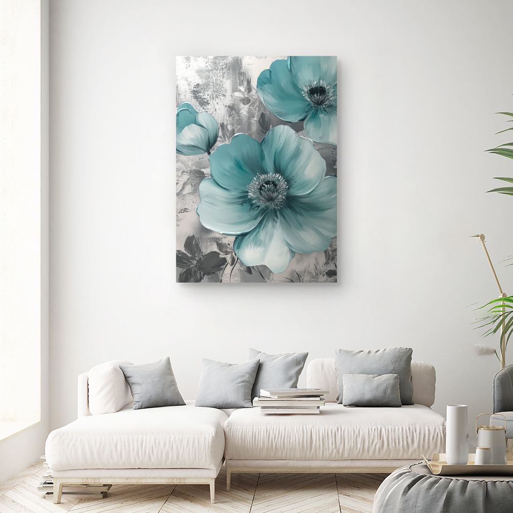Toile "Fleurs élégantes"