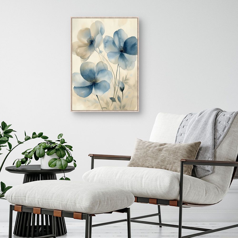Toile "Fleurs délicates"