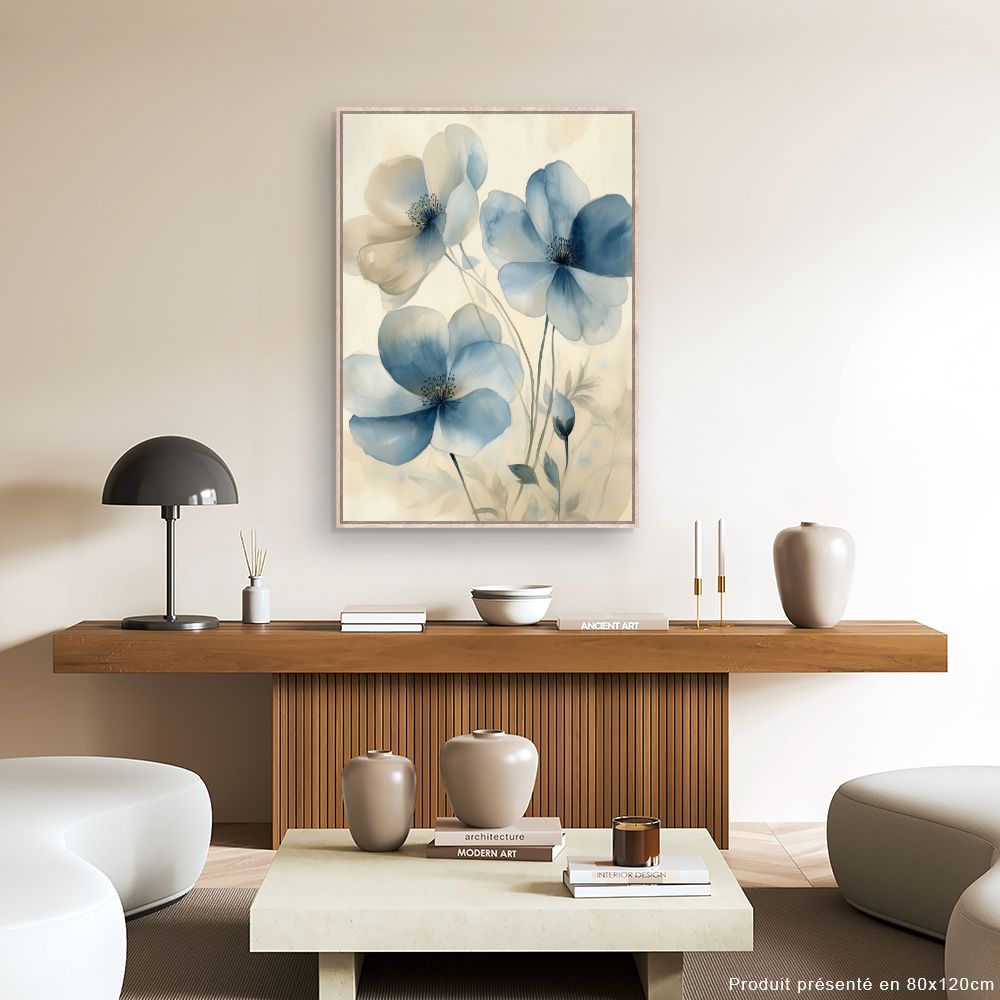 Toile "Fleurs délicates"