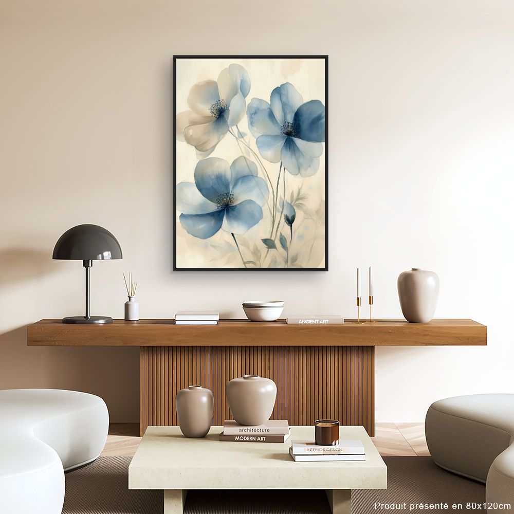 Toile "Fleurs délicates"