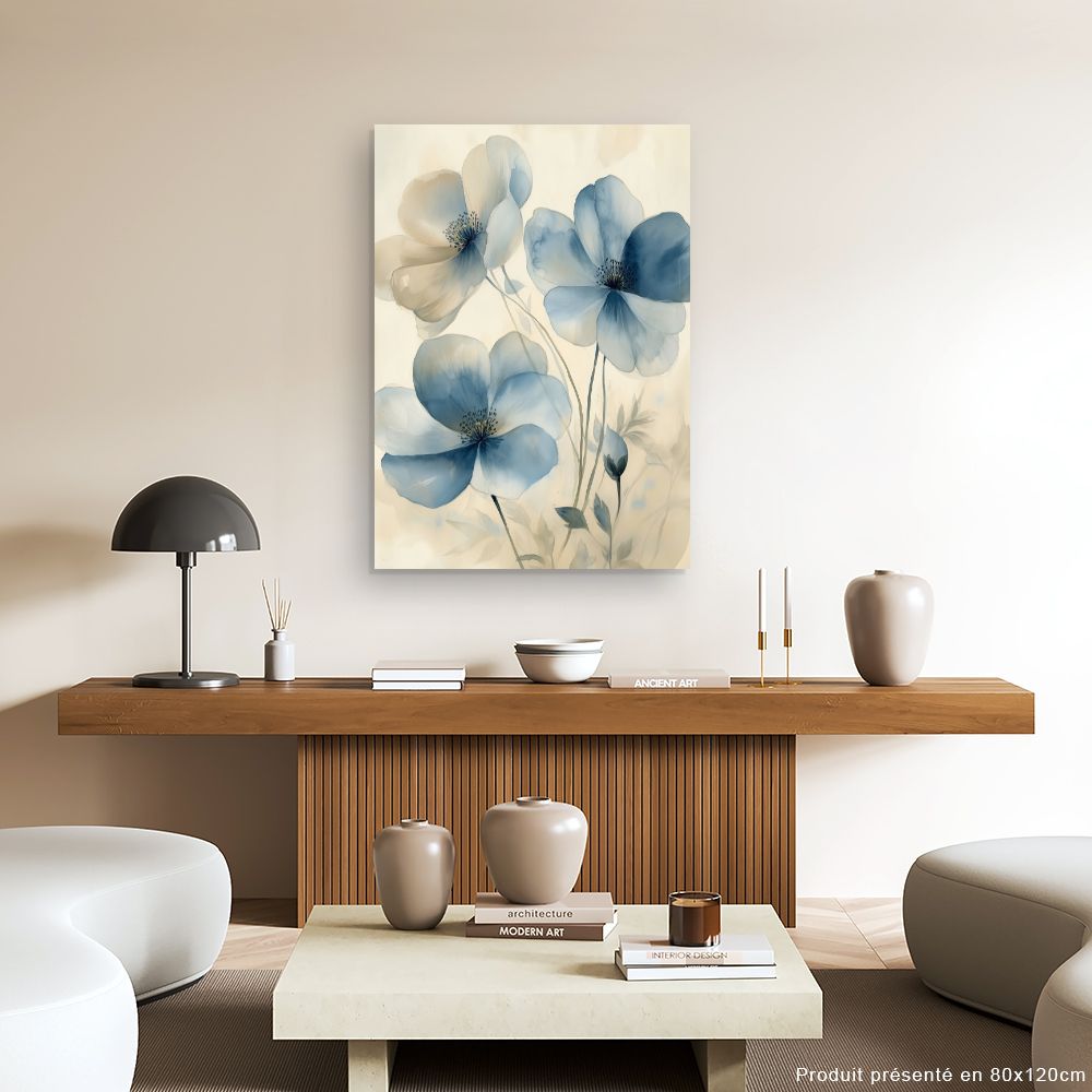 Toile "Fleurs délicates"